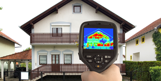 Thermal imaging house exterior inspection